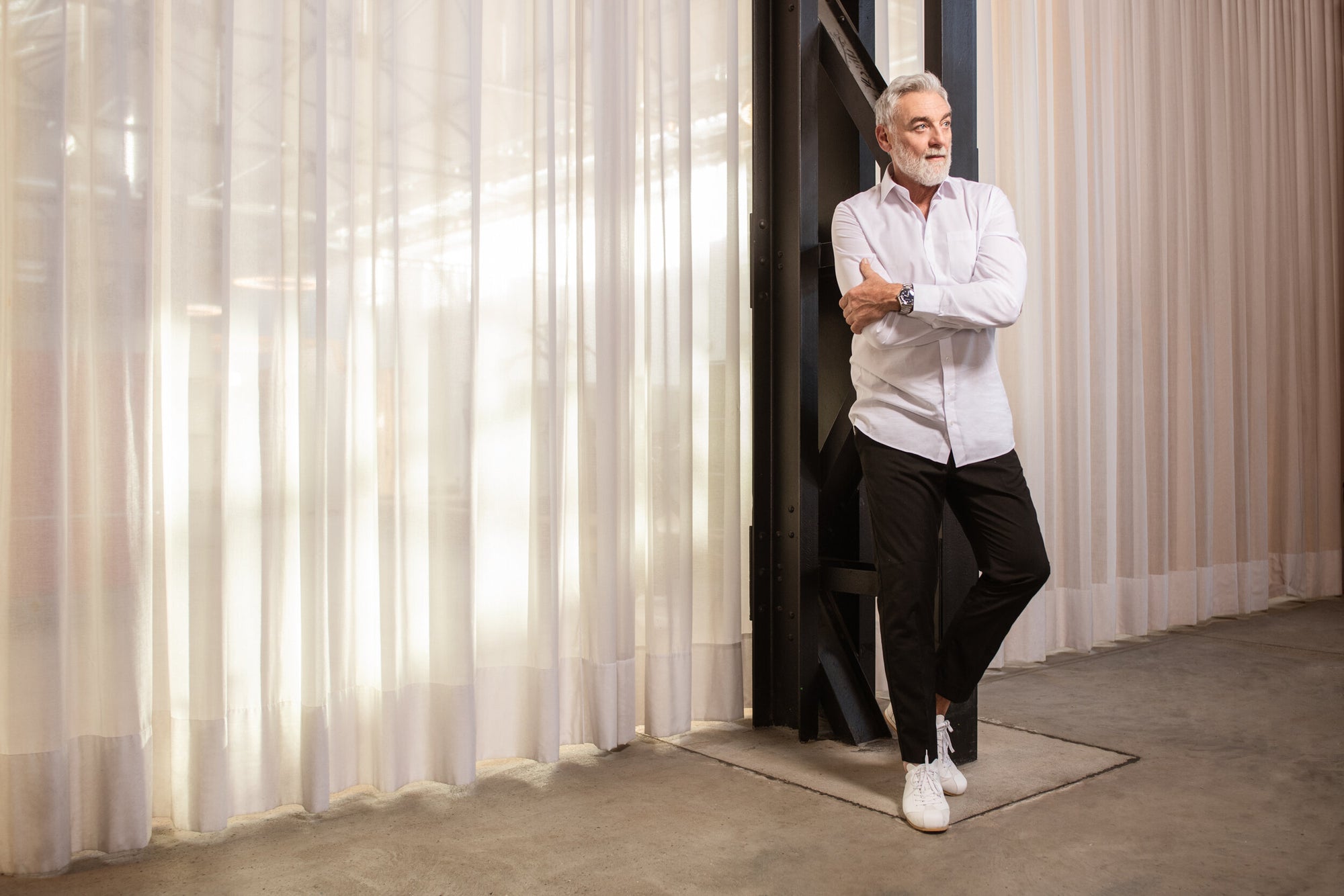 Herren Sneaker Vintage Off White