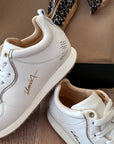 Damen Sneaker Brione White/Gold