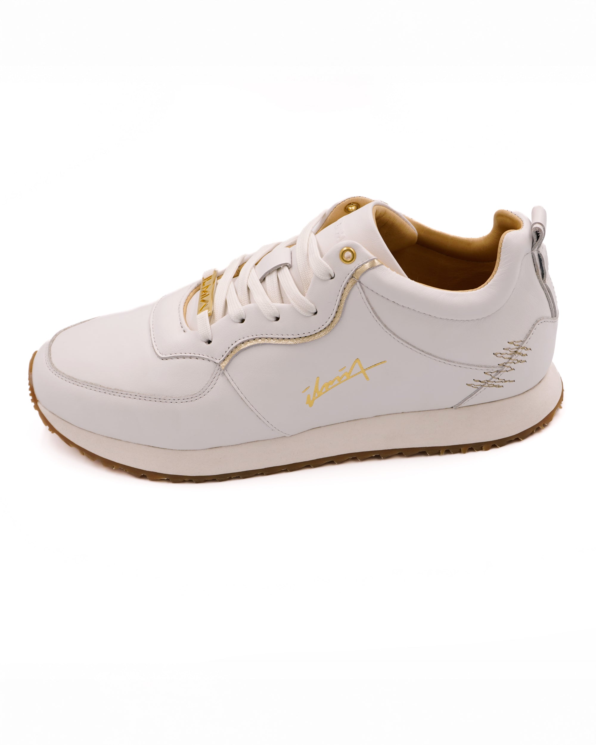 Damen Sneaker Brione White/Gold